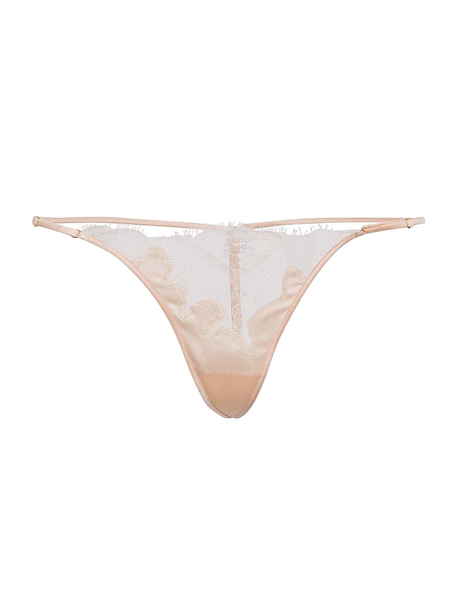 Women's Giselle Lace G-String Panty - Blush Sucre - Size XL
