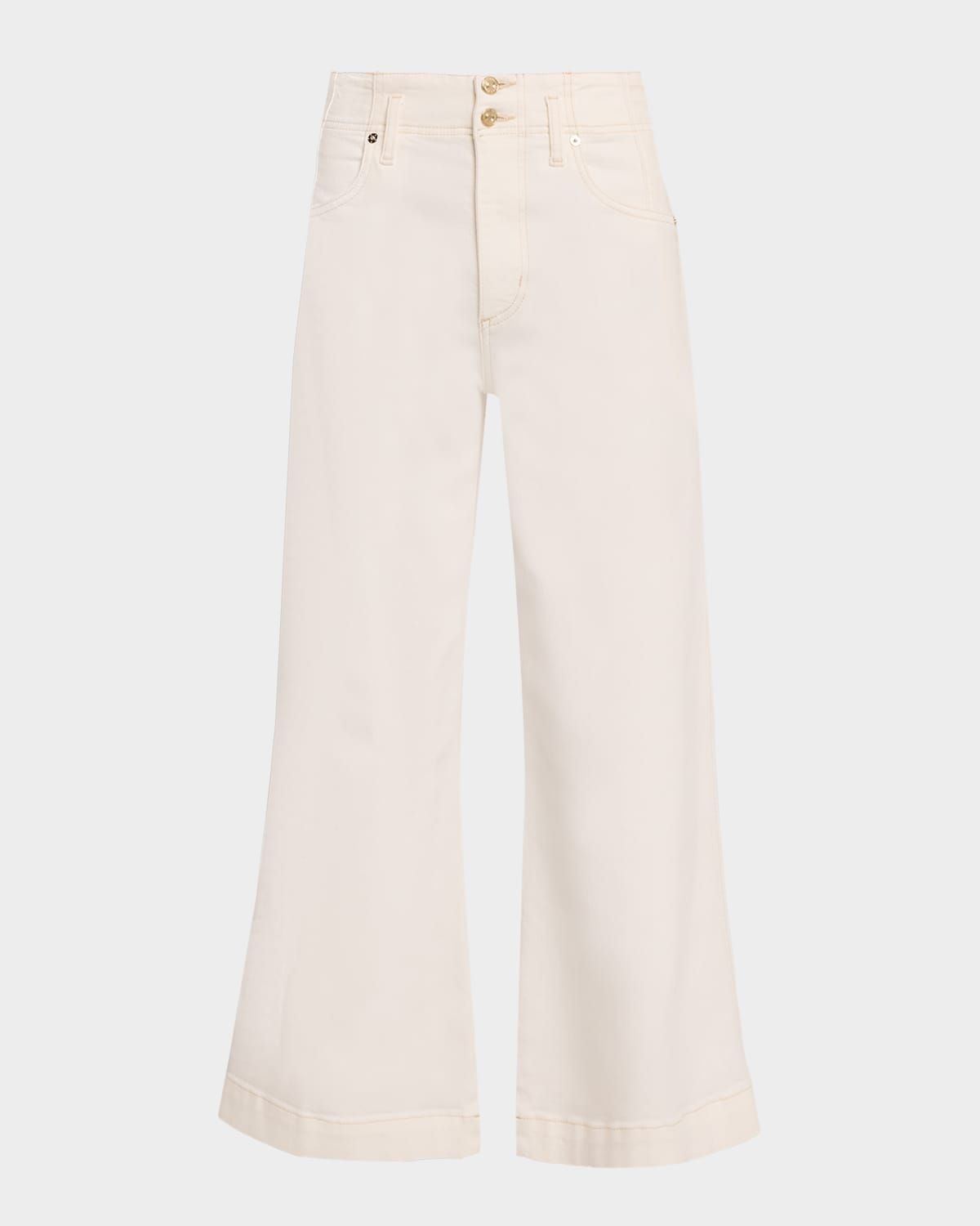 The Seamed Wide Trouser Crop Jeans