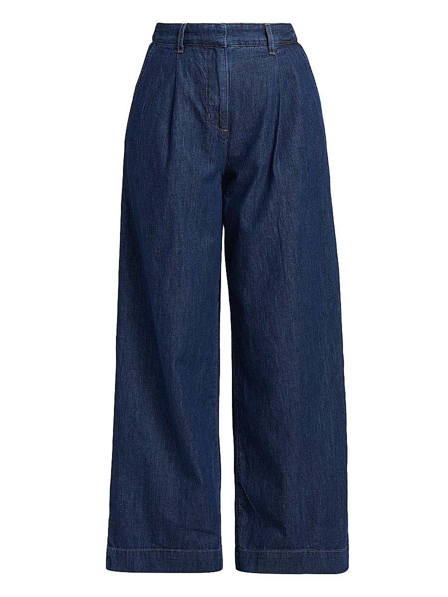 Women's Hudson St Denim High-Rise Wide-Leg Jeans - Dark Stone - Size 30