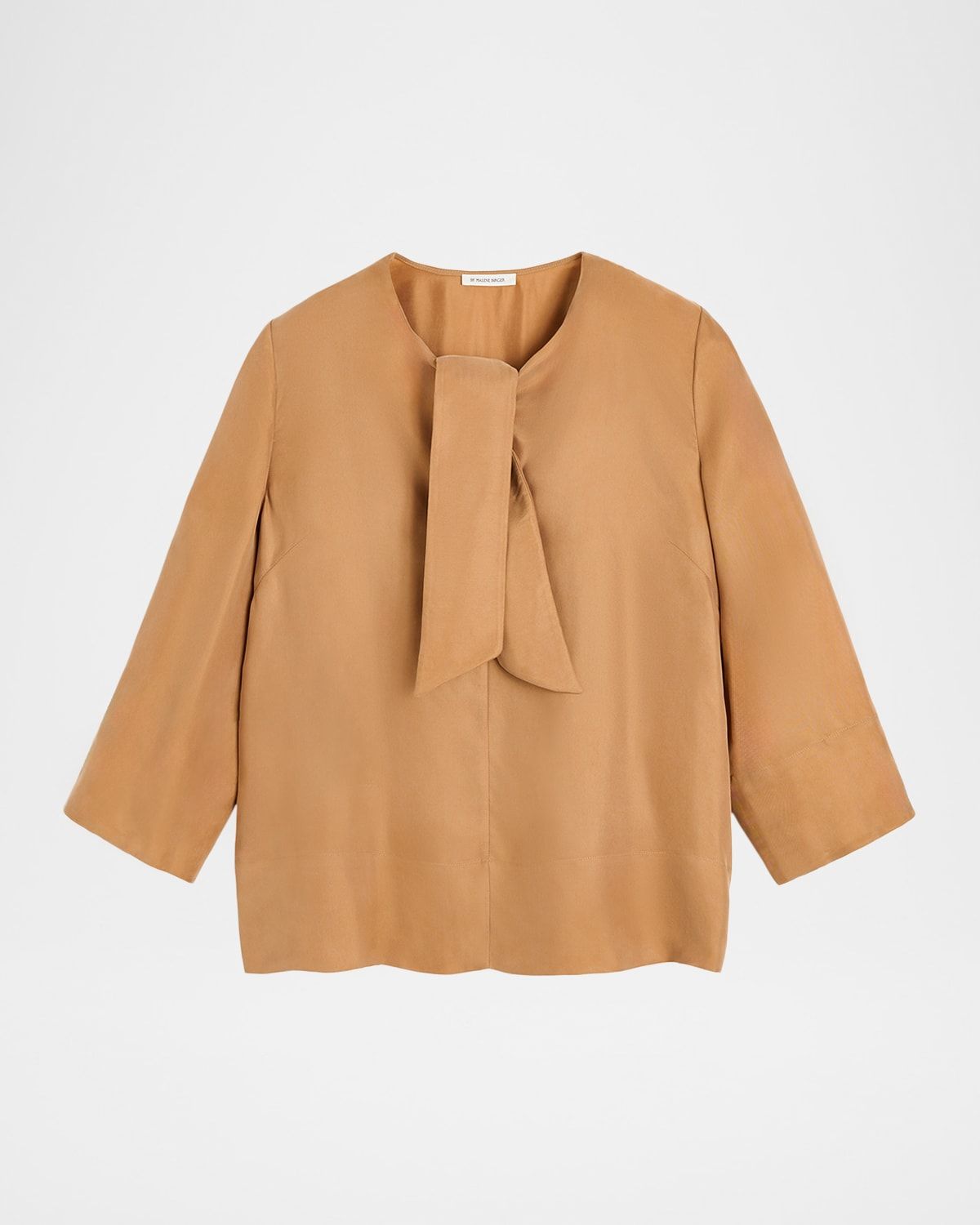 Vega Matte Tie-Neck Blouse
