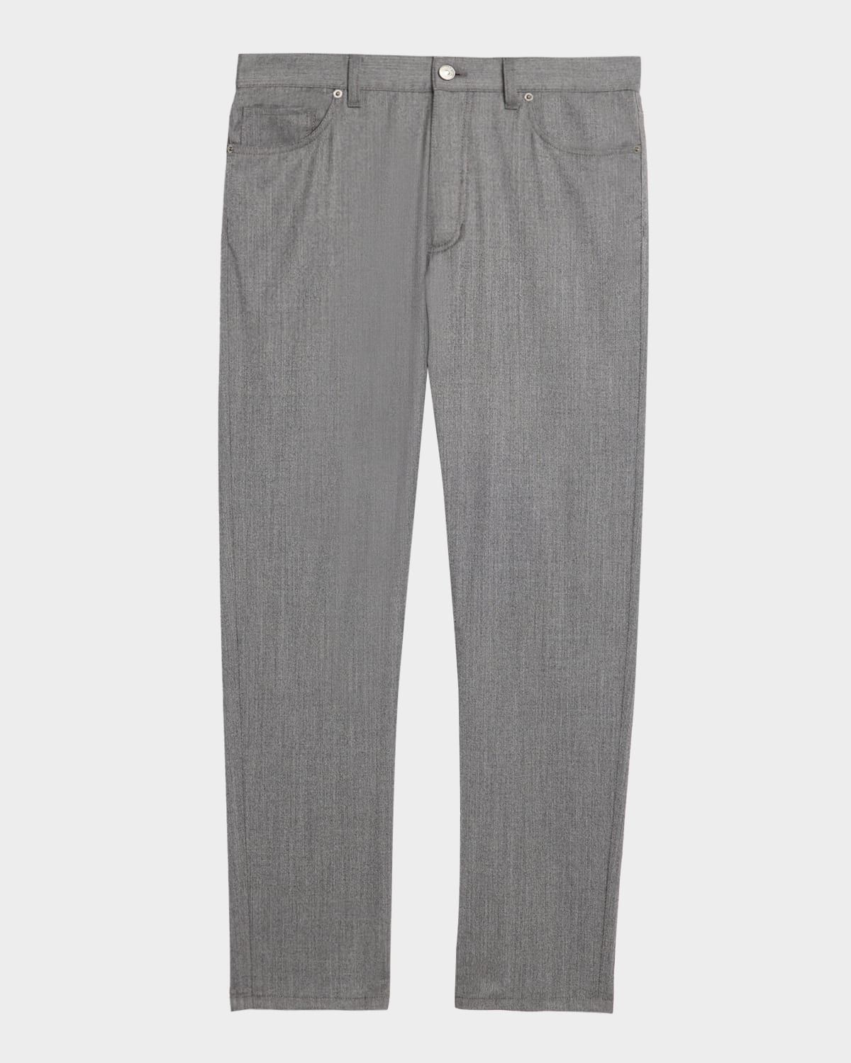 Men & apos;s Wool Straight Leg Five-Pocket Pants