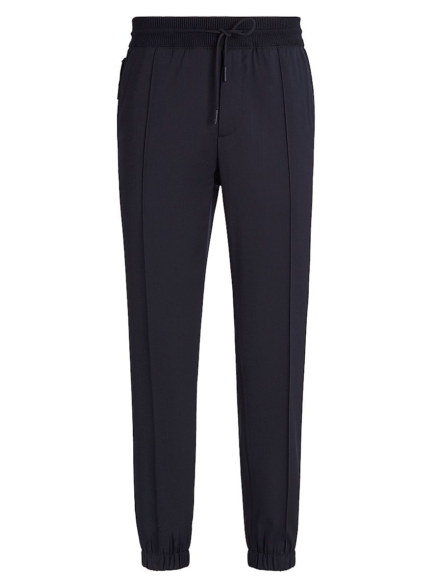 Men's High Performance Wool Joggers - Navy Blue - Size 42