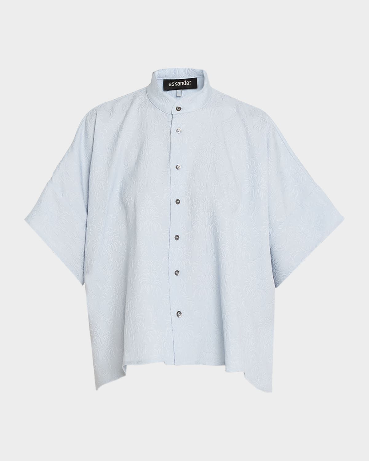 A-Line Textured Silk Shirt