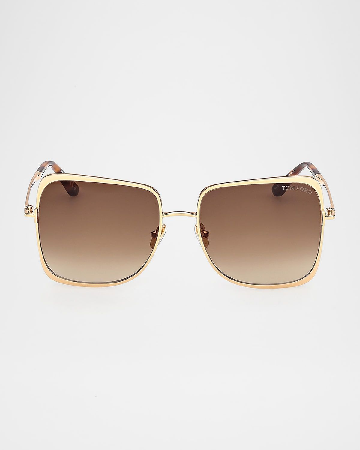 Tara 57mm Metal Square Sunglasses
