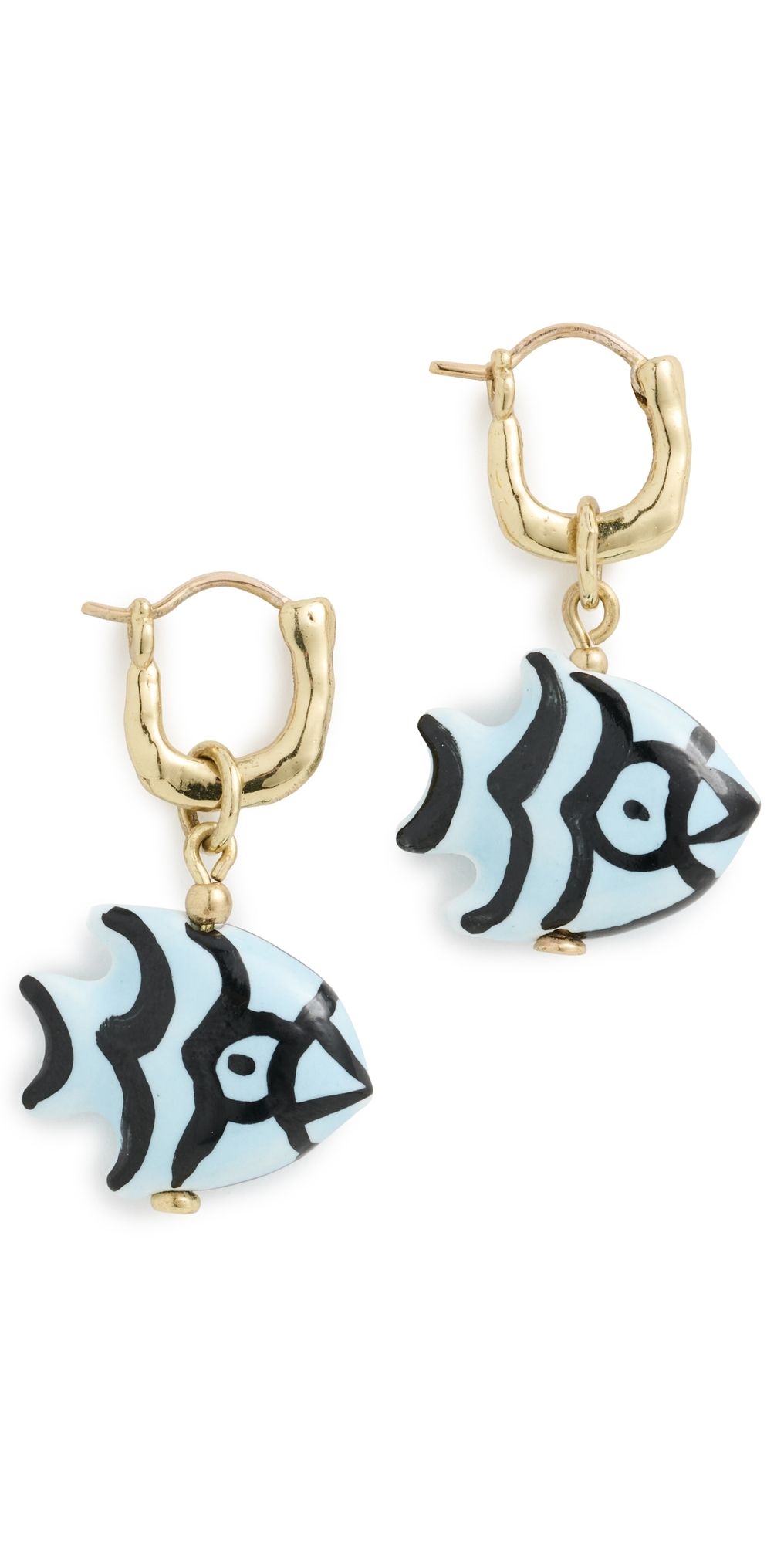 ALÉMAIS Calypso Ceramic Fish Earrings Multi One Size