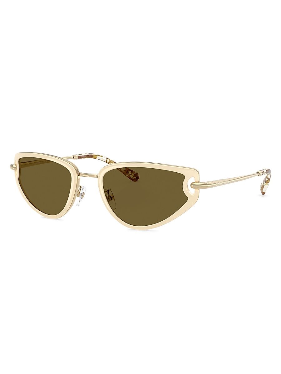 Women's 53MM Cat-Eye Sunglasses - Milky Ivory