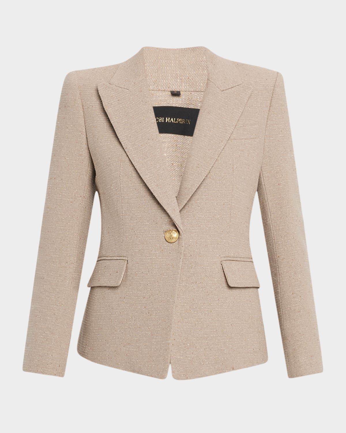 Nerys Single-Button Canvas Jacket