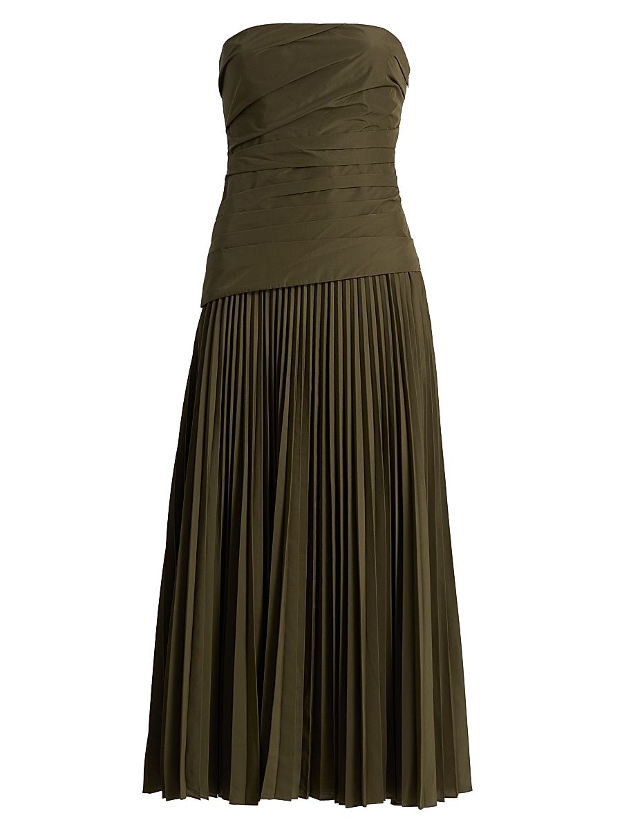 Women's Arie Strapless Bustier Midi-Dress - Fern - Size 2