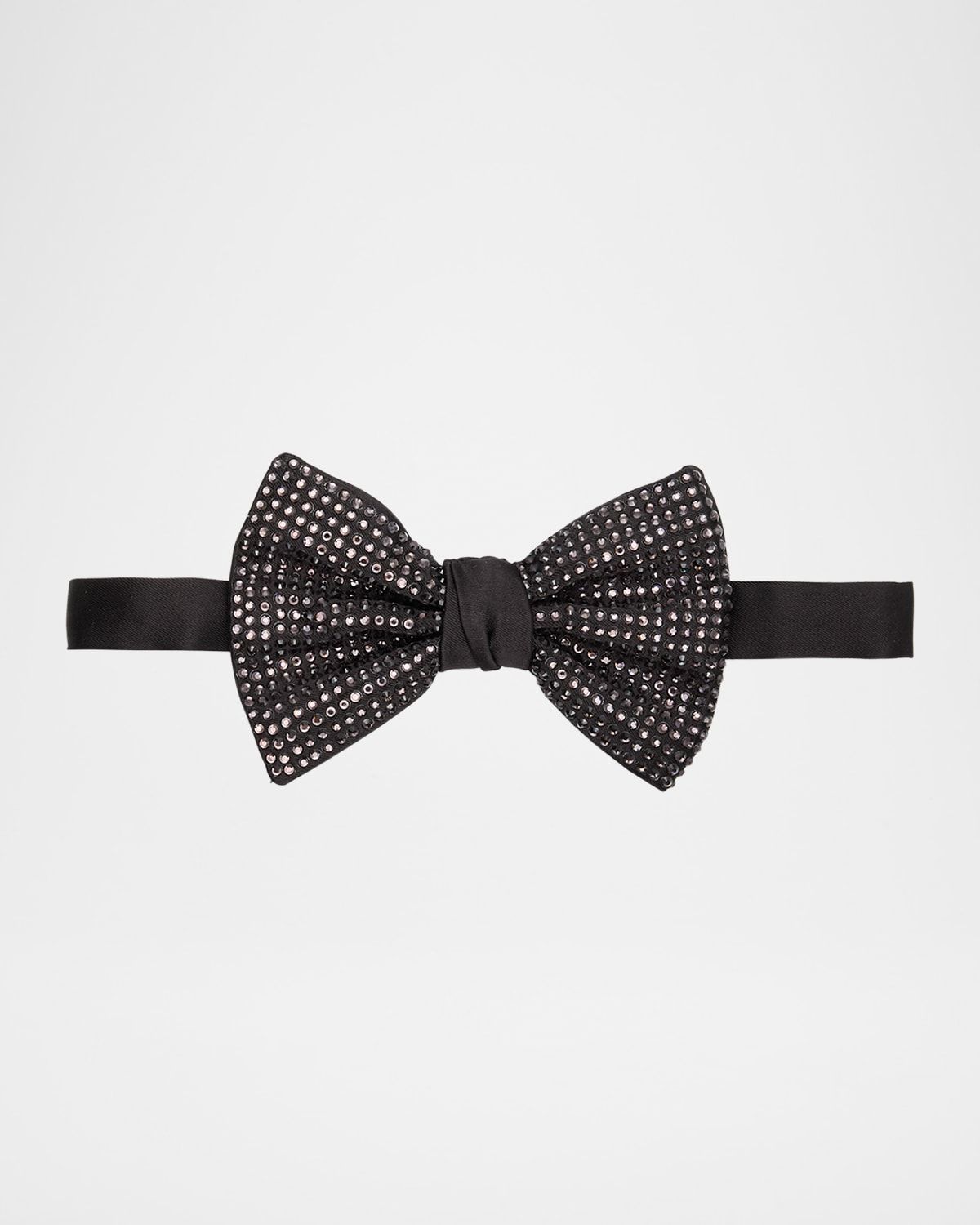 Men & apos;s Crystal-Embellished Silk Bow Tie