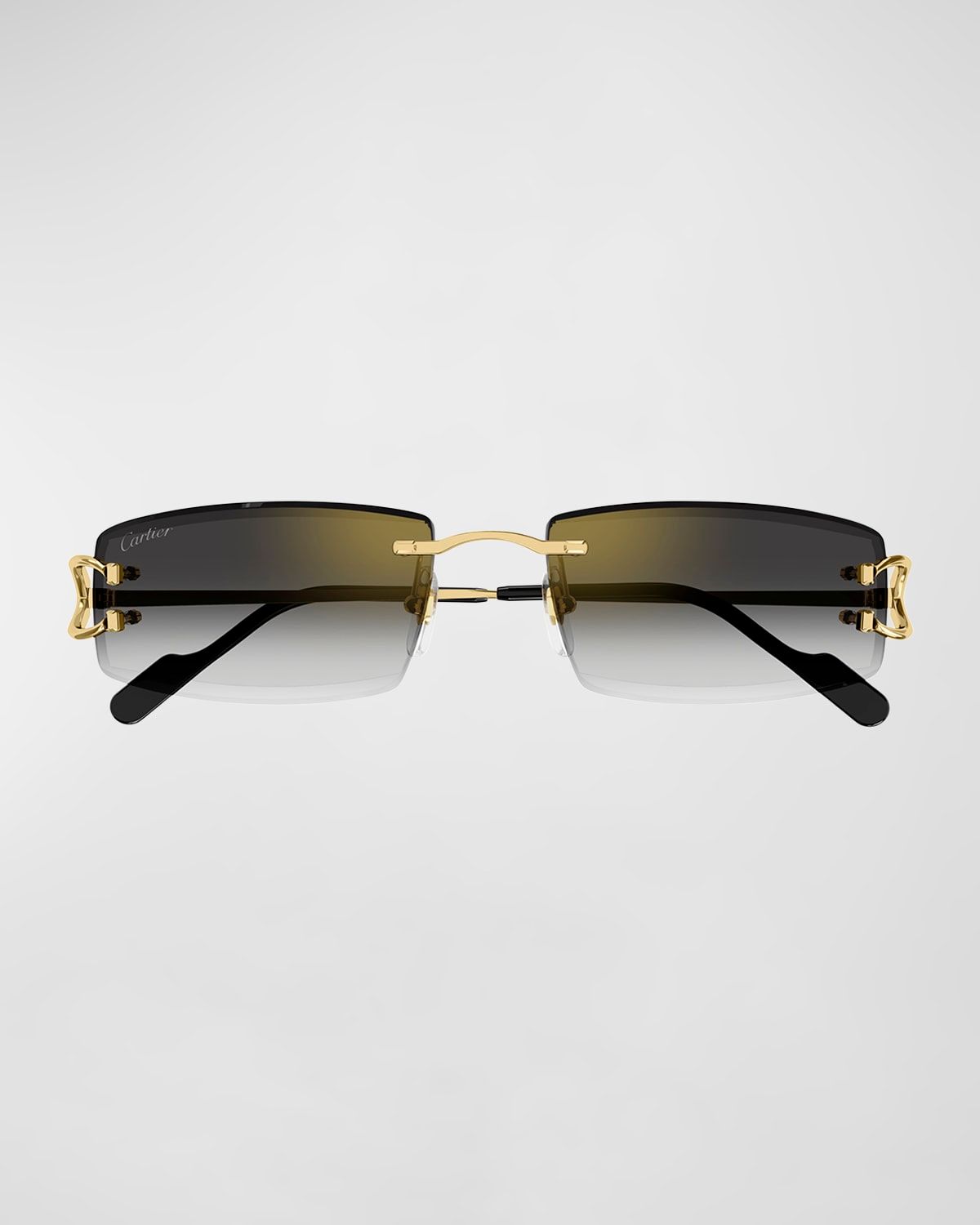 Men & apos;s Rimless Metal Rectangle Sunglasses