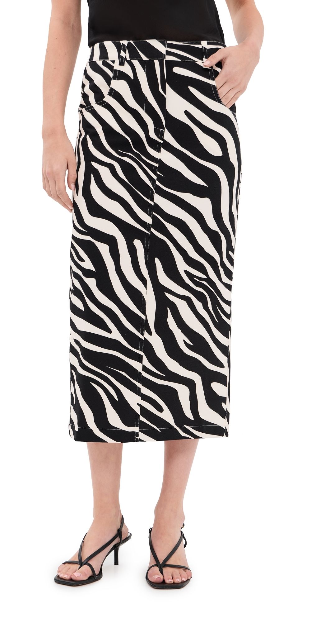 FRANÇOISE Tina Skirt Black & White 38