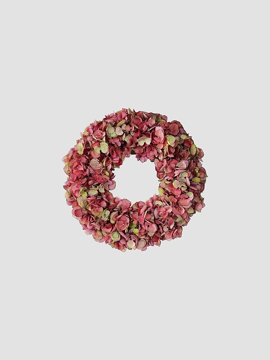 Winward Home Hydrangea Faux Wreath - Mauve Green