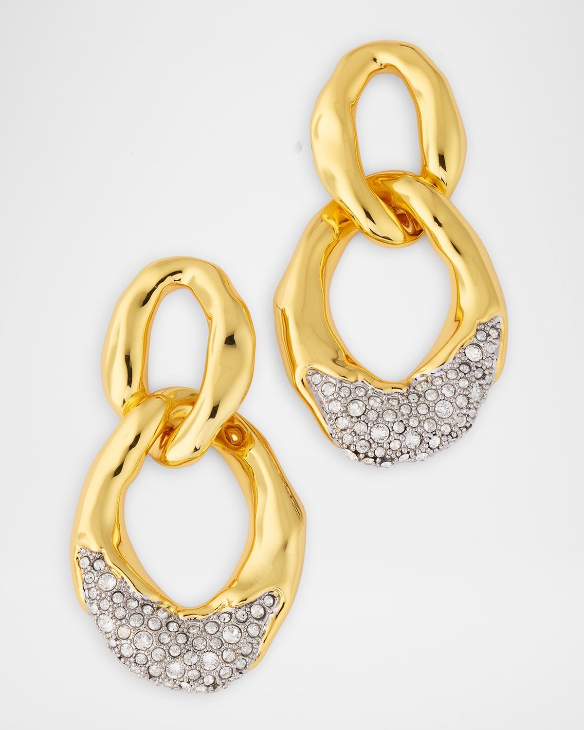 Solanales Crystal Large Link Earrings