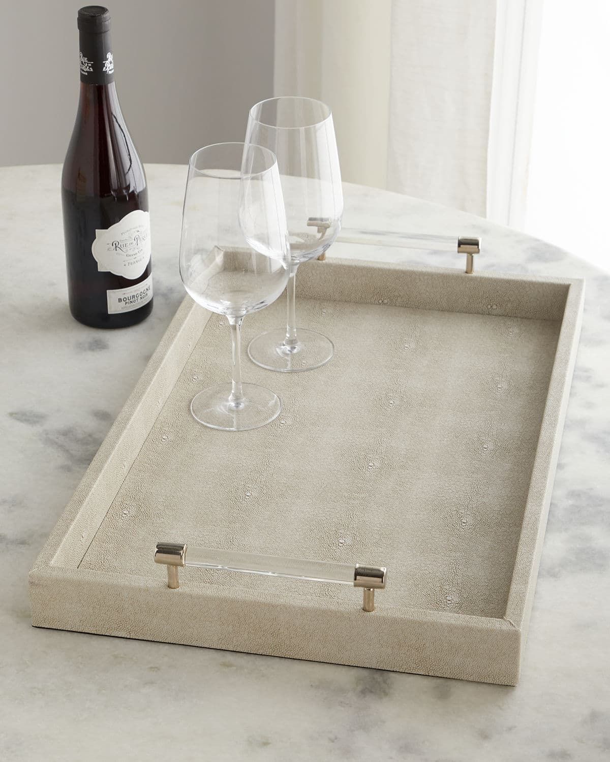 Shagreen Tray, 22"L