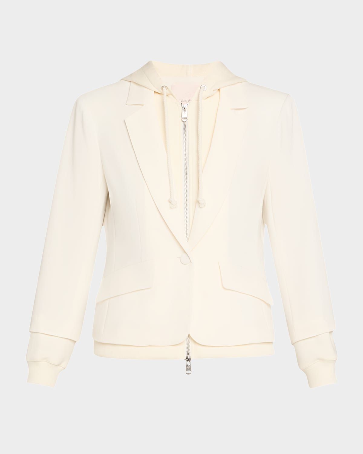 Khloe Le Petit Zip-Front Blazer