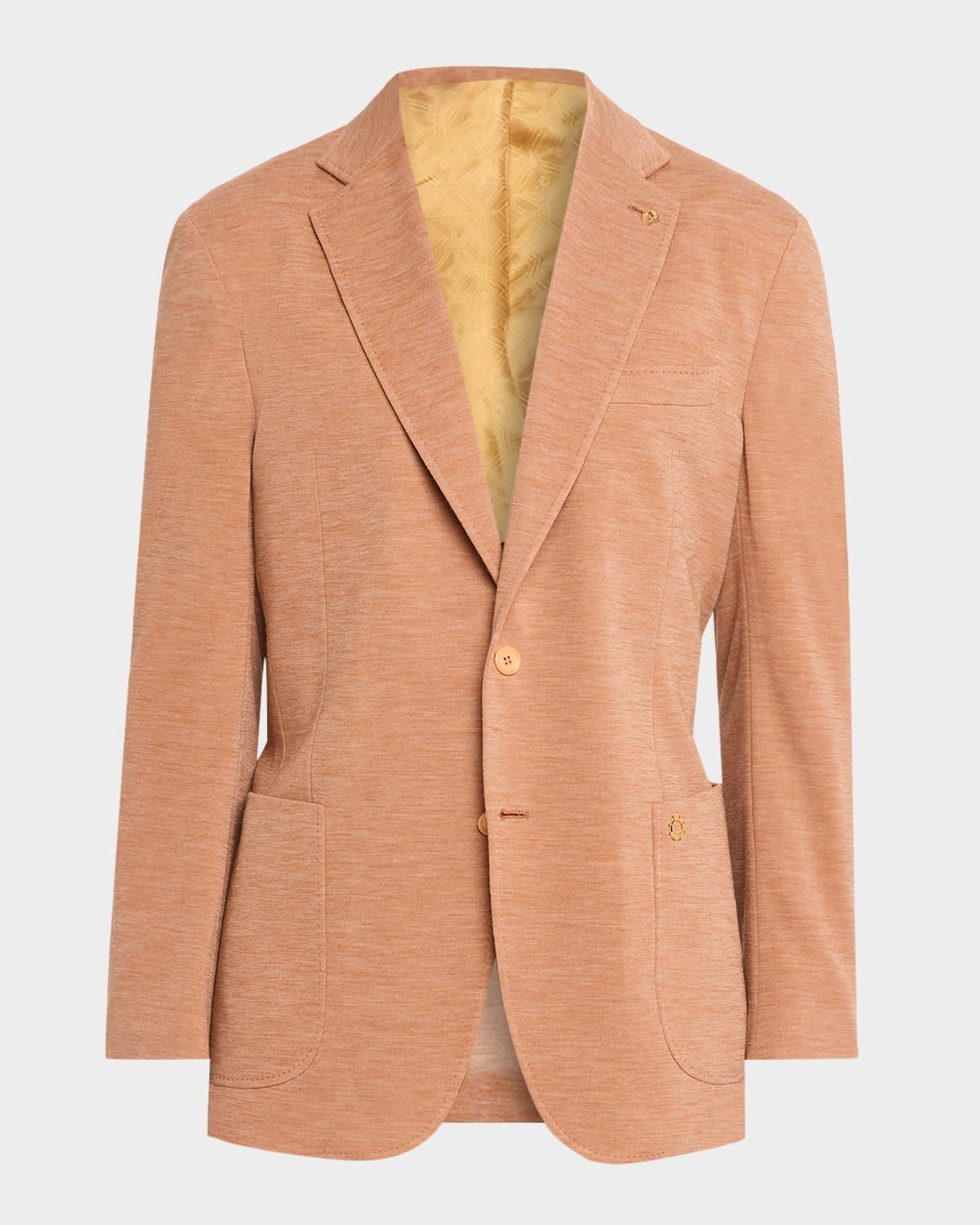 Men & apos;s Wool Jersey Knit Single-Breasted Blazer