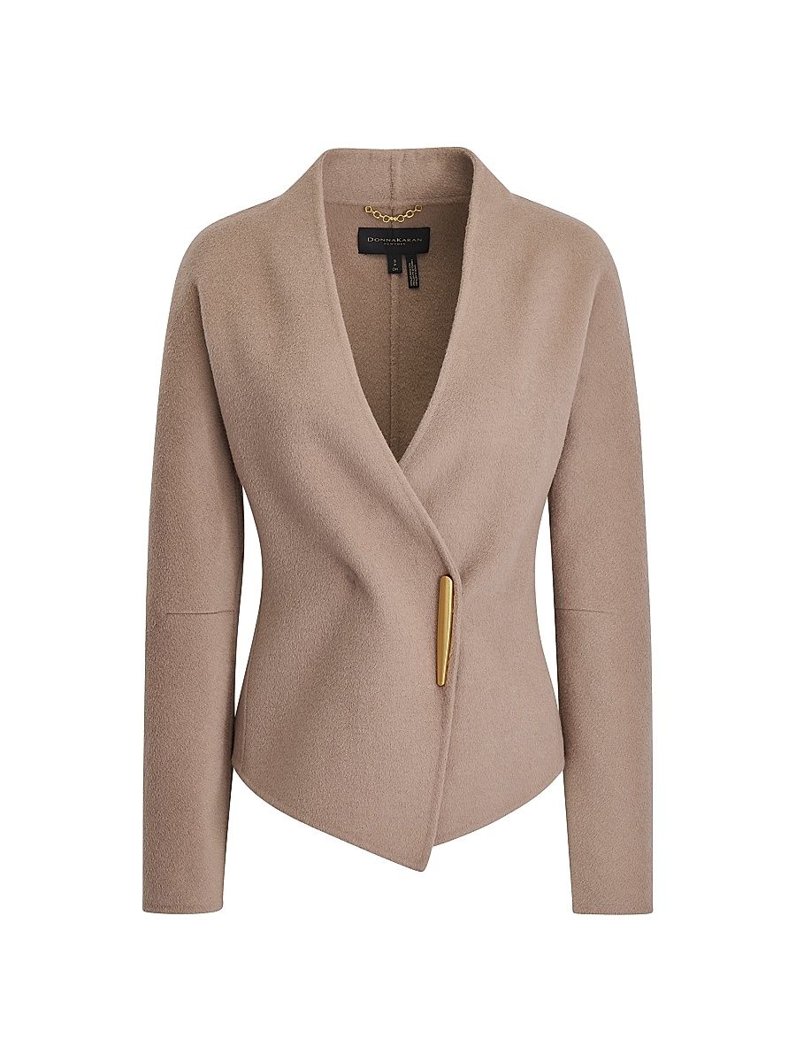 Women's Wool-Blend Single-Breasted Blazer - Nolita Heather - Size XS