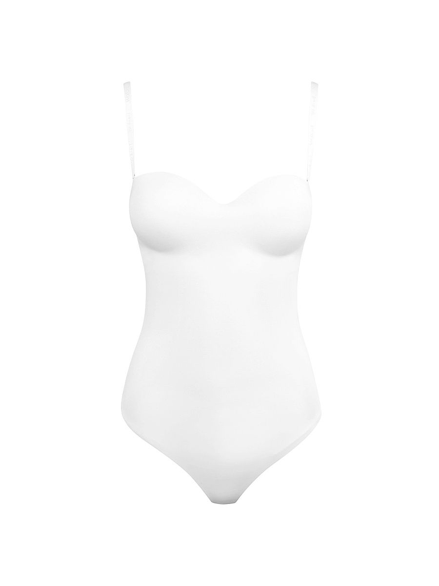 Women's Mat de Luxe Thong Bodysuit - White - Size XS