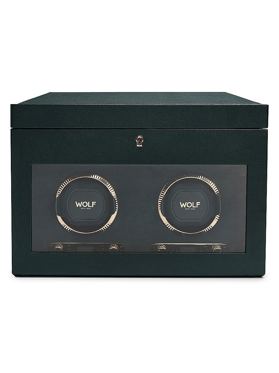 British Racing Green Double Watch Winder