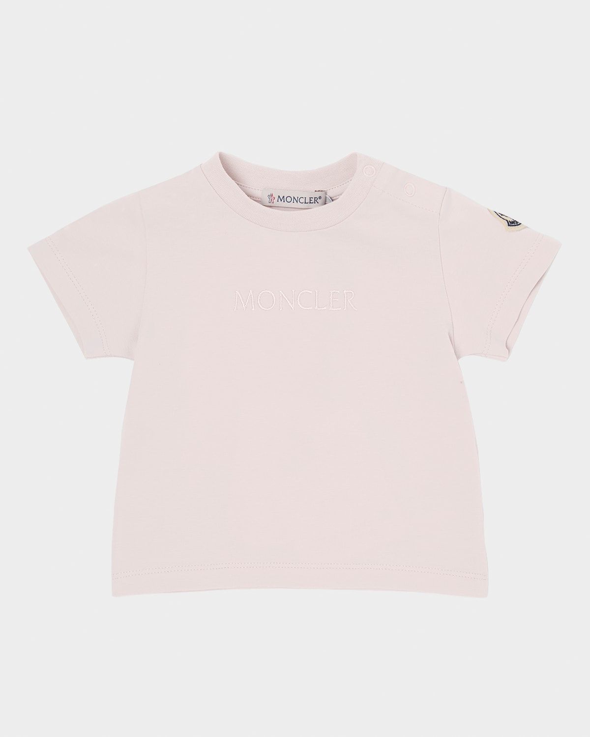 Girl & apos;s Logo Embroidered Short-Sleeve Cotton T-Shirt, Size 6M-3