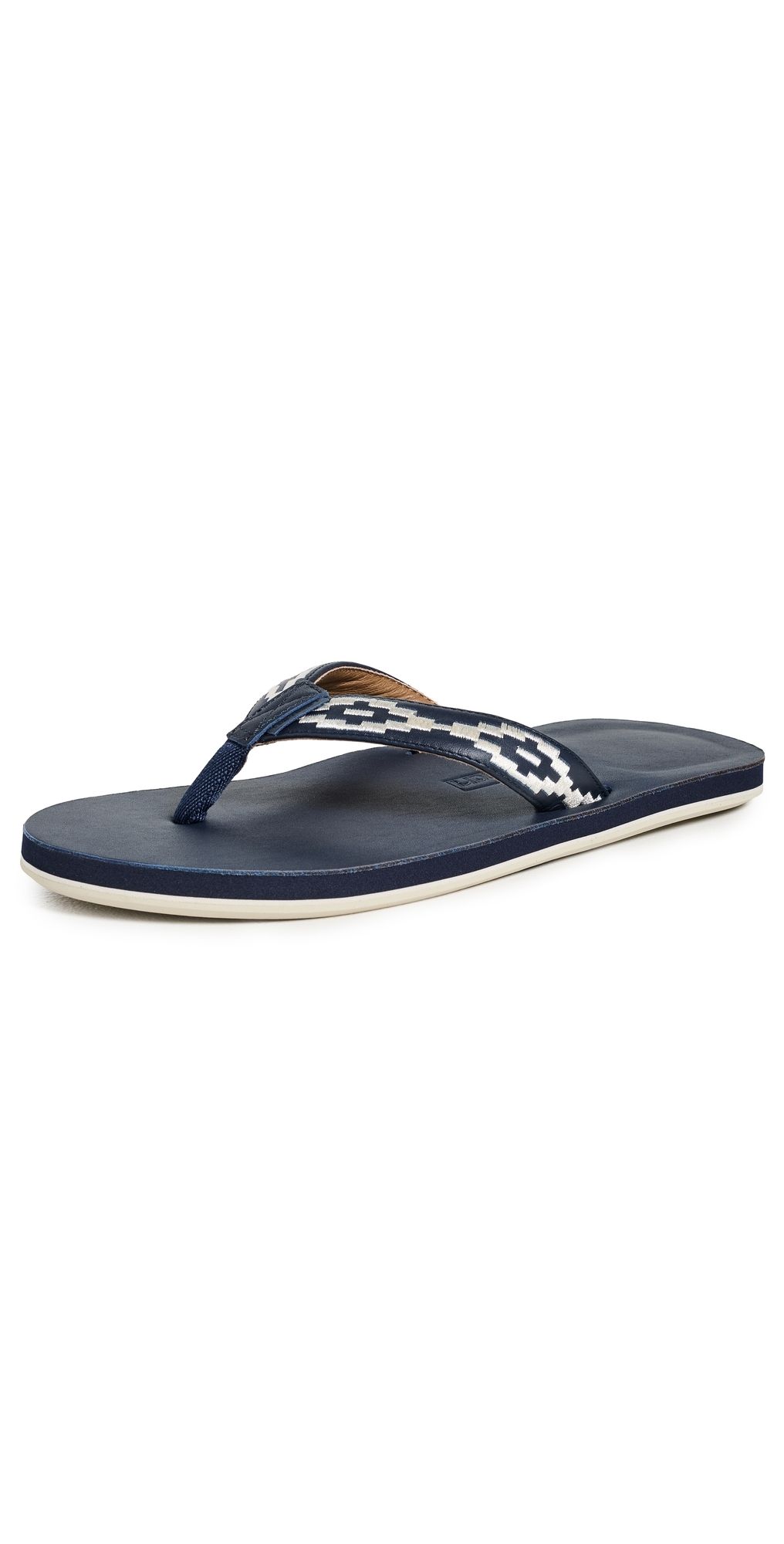 Hari Mari Fields Camino Flip Flops Navy 13