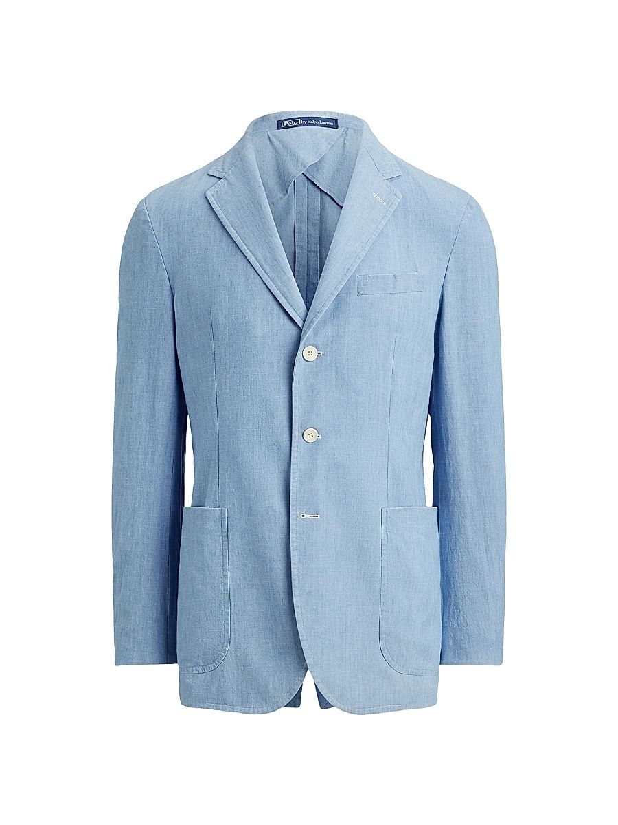 Men's Psyale Chambray Cotton Sport Coat - Chambray - Size 38