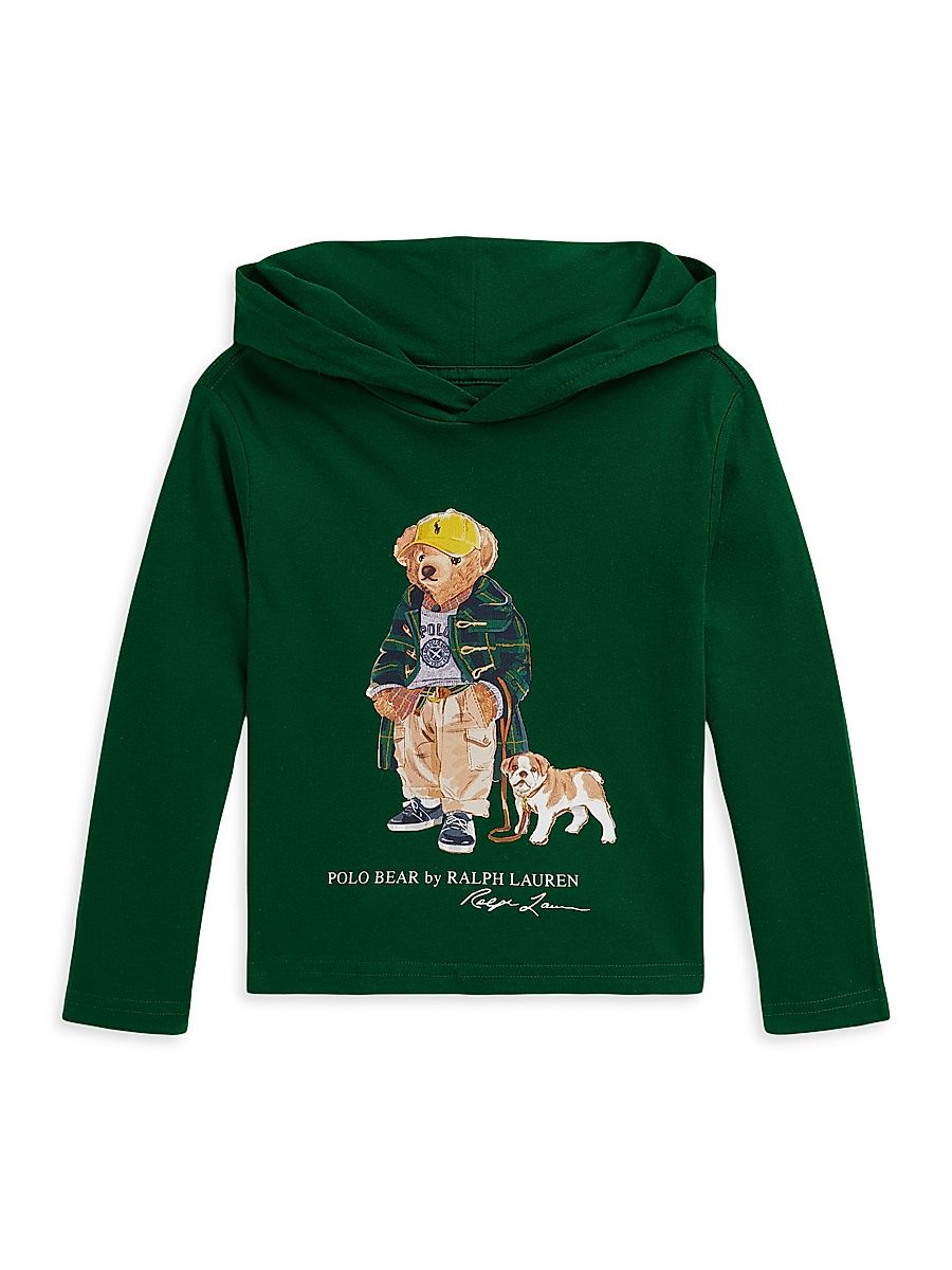 Little Boy's & Boy's Polo Bear Cotton Hoodie - Bear New Forest - Size 18