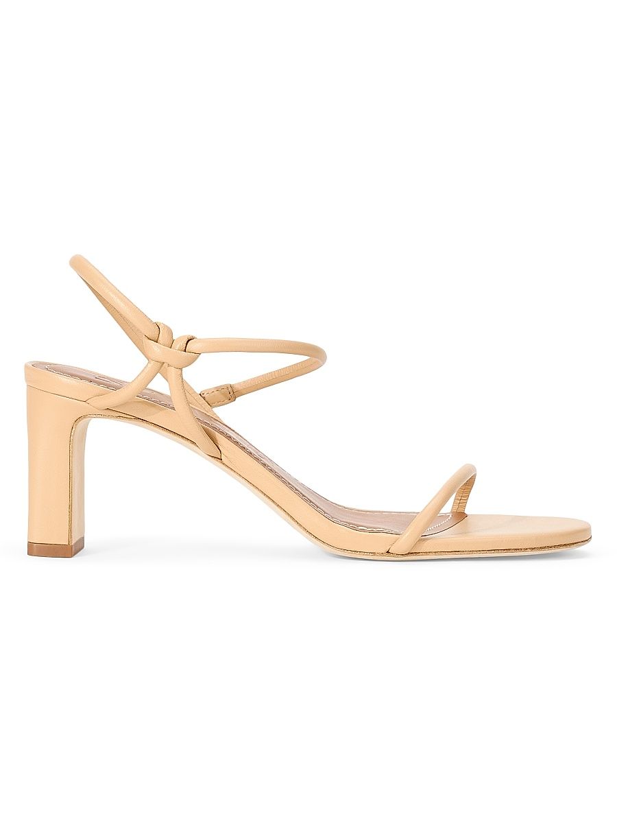 Women's Laurel 65MM Leather Sandals - Porcini - Size 7