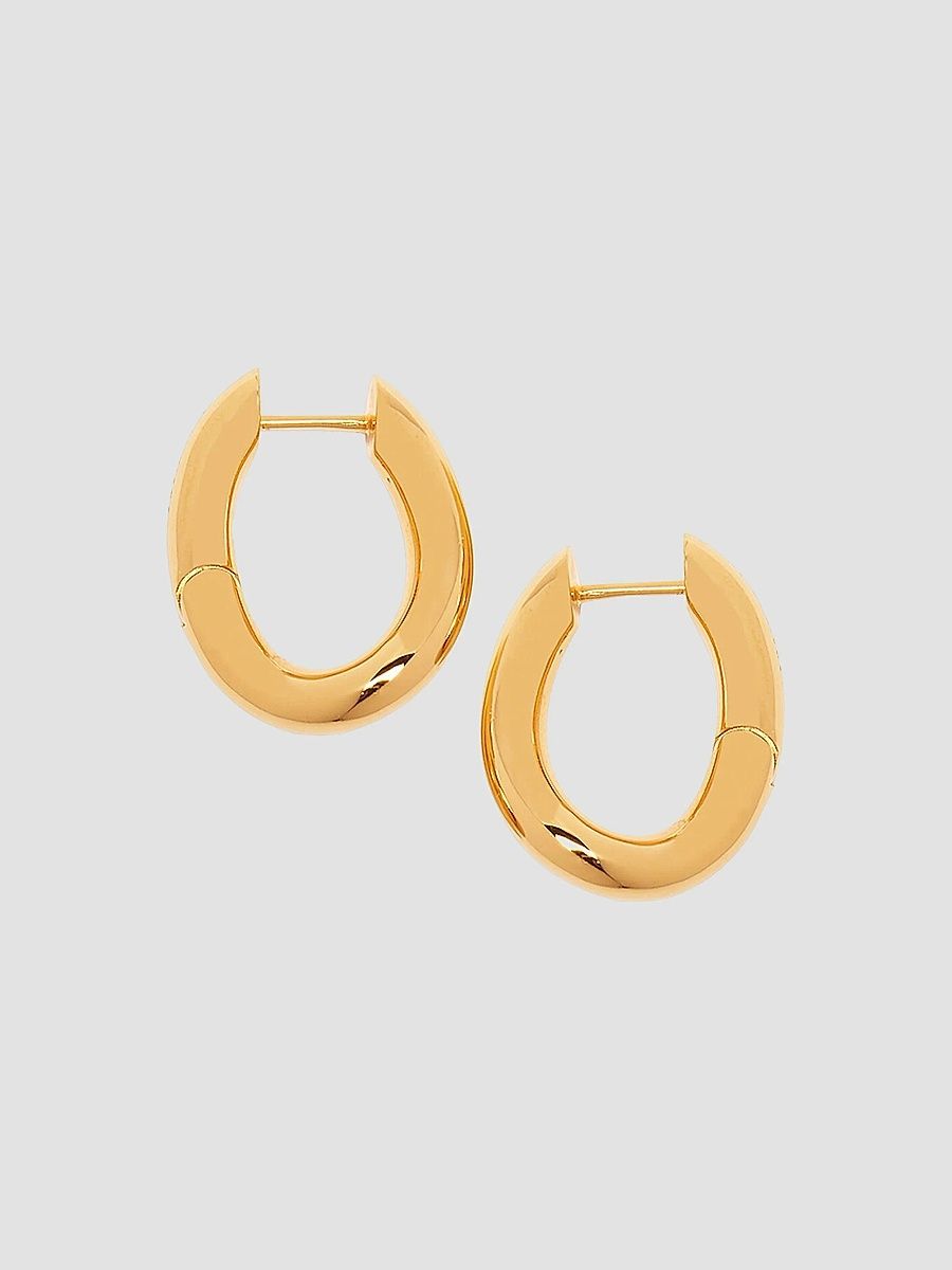 Balenciaga Women's Loop XS Earrings - Shiny Gold