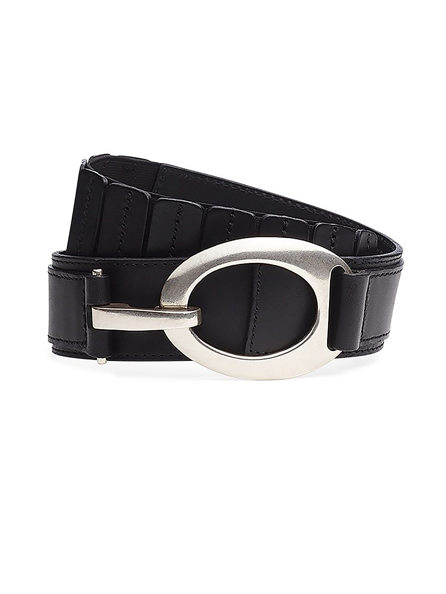 Women's Ryder Leather Hook Belt - Black - Size Small