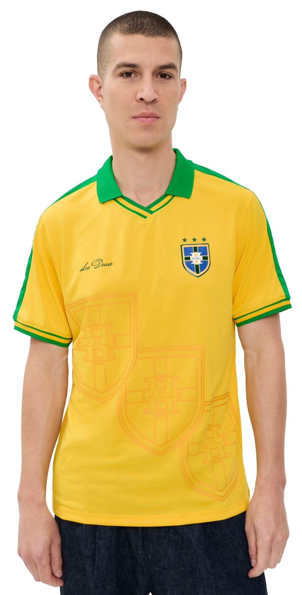 Les Deux Brazil Football Jersey Lemon Yellow S