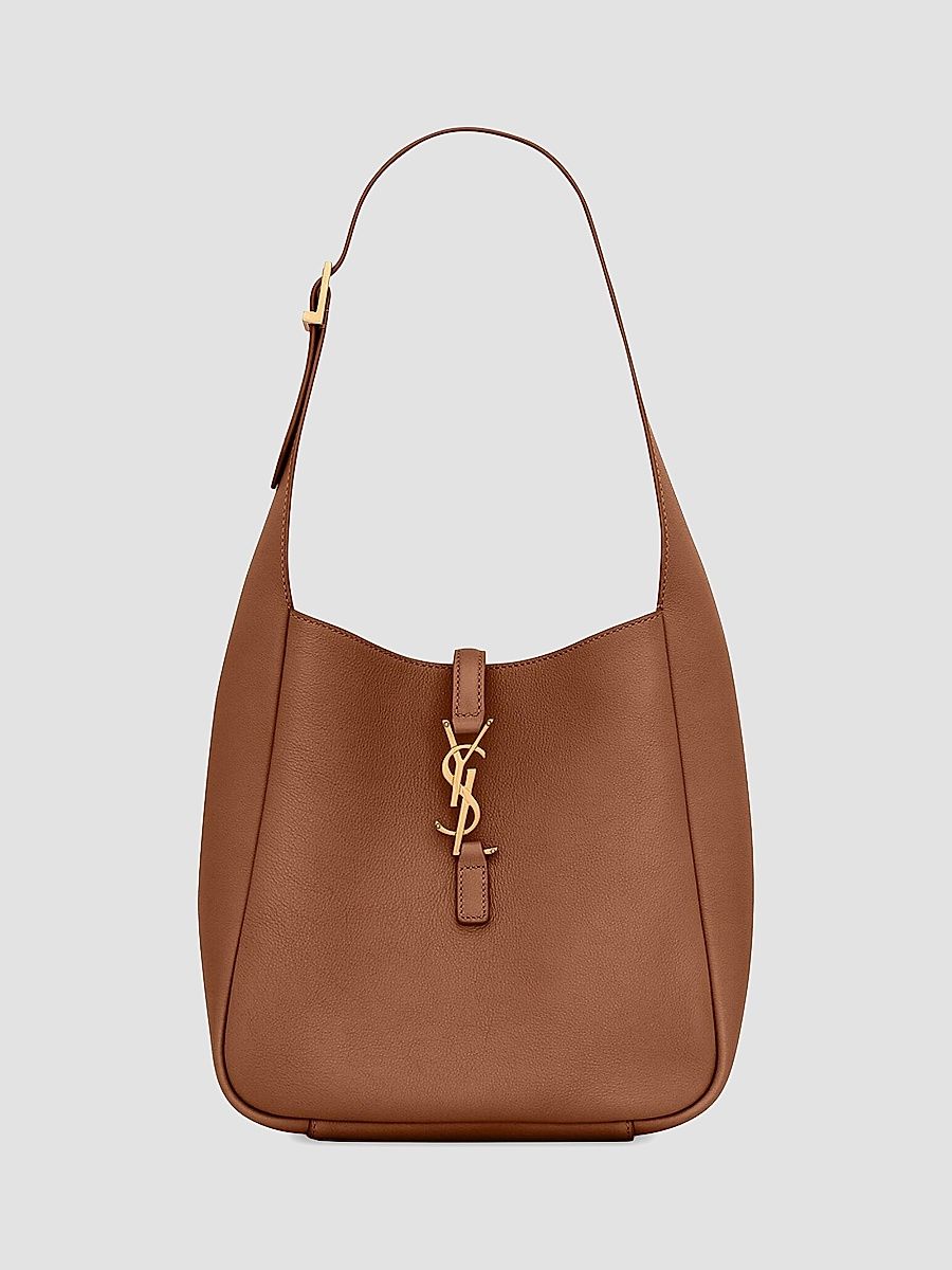 Saint Laurent Women's Le 5 À 7 Supple Small Shoulder Bag in Grained Leather - Arabica