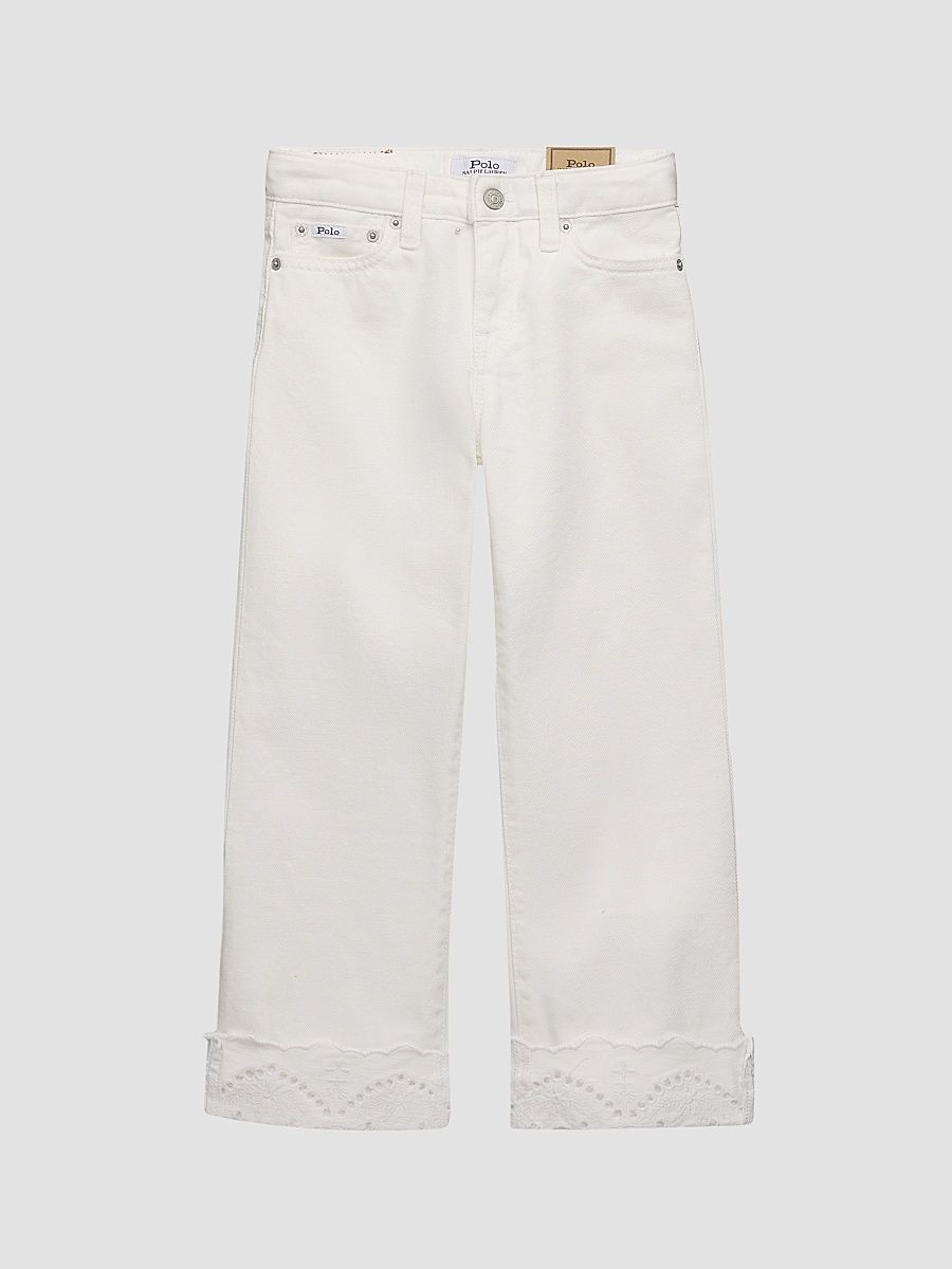 Little Girl's & Girl's Wide-Leg Jeans - Tussa Wash - Size 8