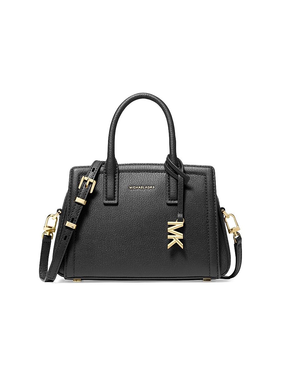 Women's Laila Extra-Small Leather Crossbody Bag - Black