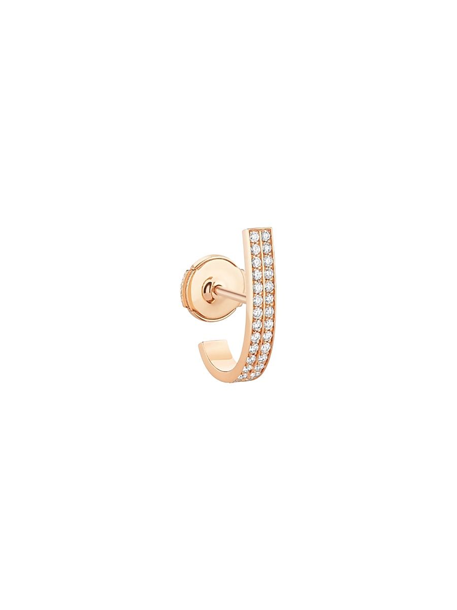 Women's Berbere 18K Rose Gold & 0.17 TCW Diamond Single Earring - Pink Gold