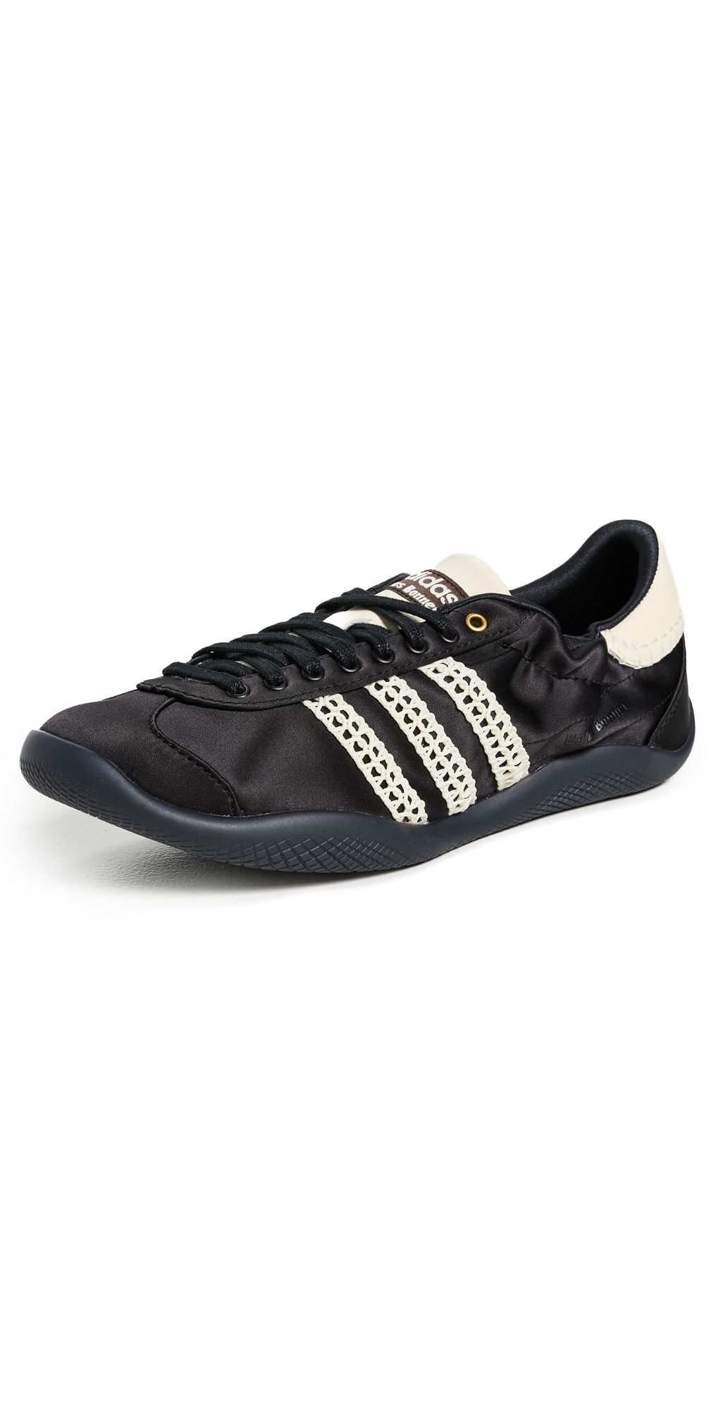 Adidas x Wales Bonner Adidas x Wales Bonner Karintha Lo Satin Sneakers core blk/dark brn/cream wh M 10.5/ W 11.5