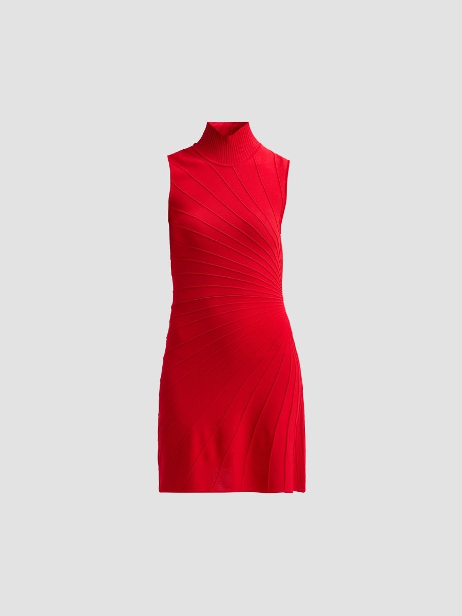 Ramy Brook Women's Charlee Sleeveless Knit Mini Dress - Ruby - Size XL