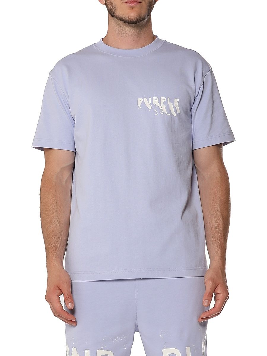 Men's Logo Jersey Crewneck T-Shirt - Purple - Size XXL