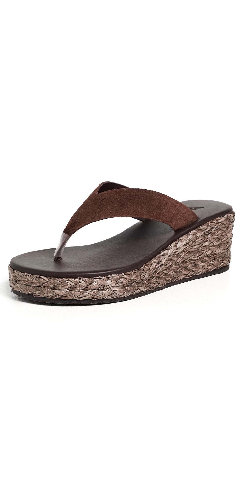 Ancient Greek Sandals Charys Low Wedge Sandals Dark Brown/Brown 39