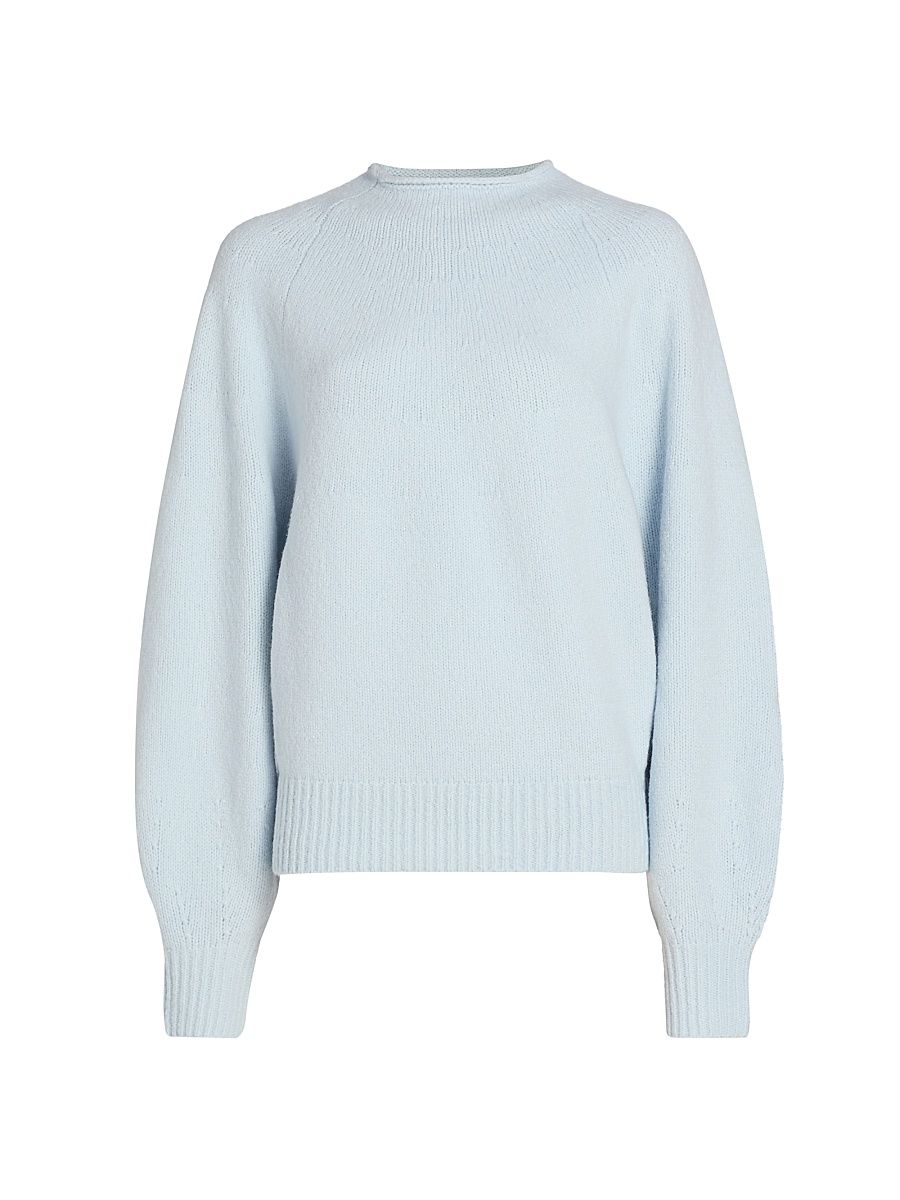Women's Adley Cashmere-Blend Sweater - Light Blue - Size XL