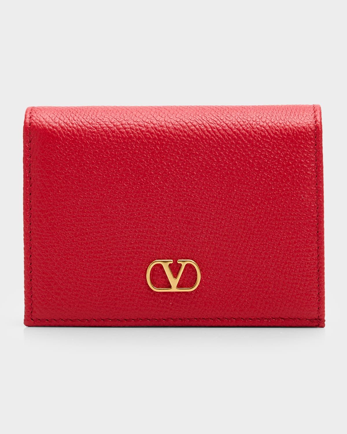 VLOGO Calfskin Flap Wallet