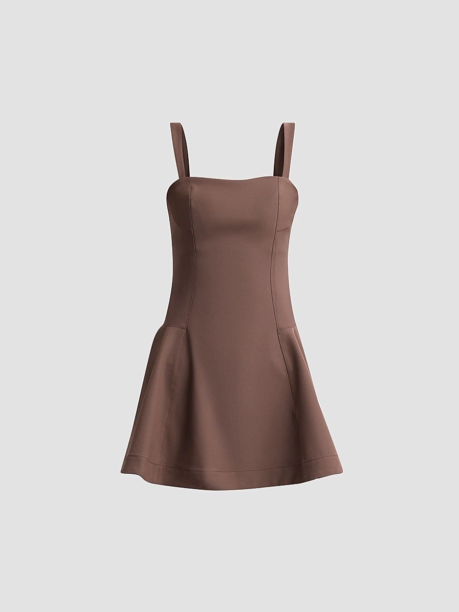 Women's Sadie A-Line Mini Dress - Chocolate - Size 00