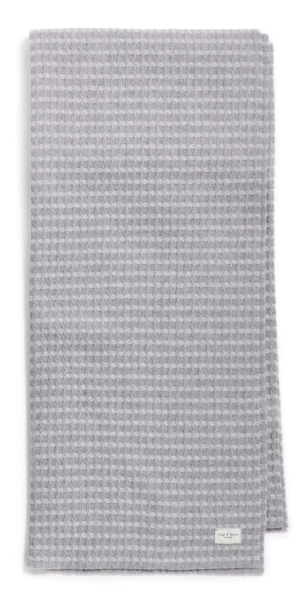 rag & bone Joni Waffle Scarf Grey One Size