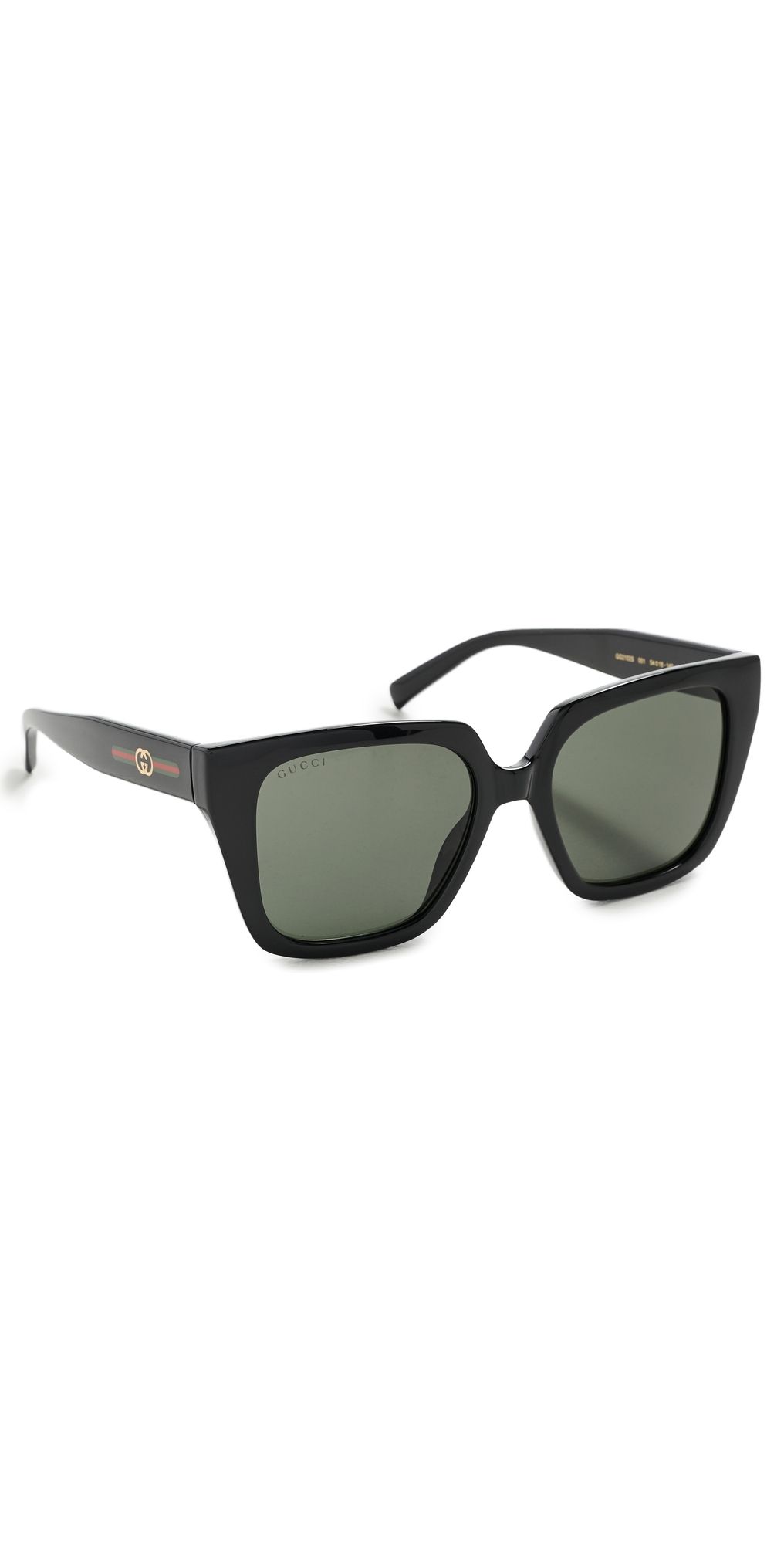 Gucci Interlocking G Sunglasses Black-Black-Grey One Size