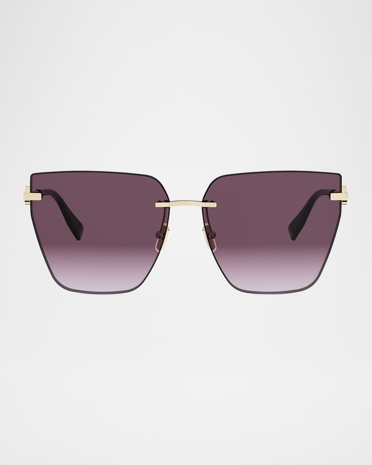 61mm Butterfly Metal Sunglasses