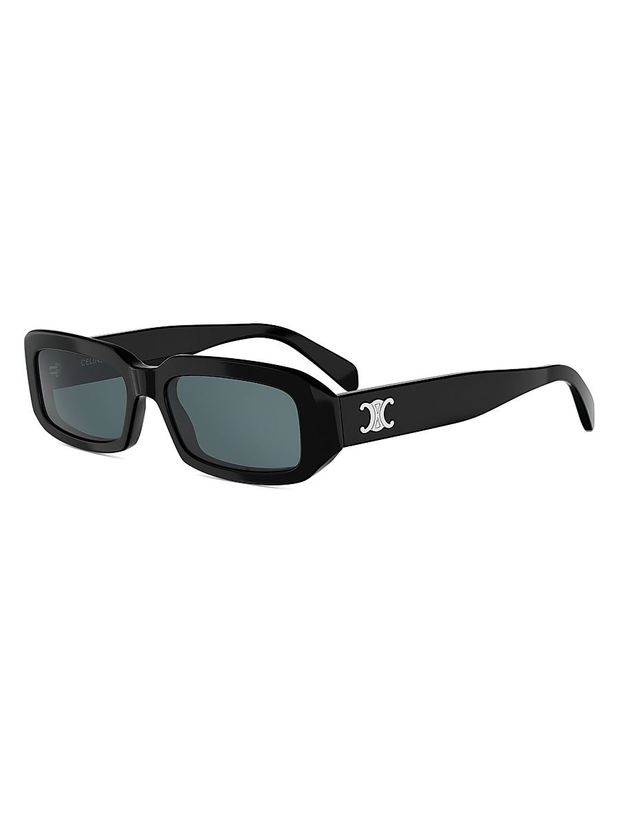Men's Triomphe 54MM Rectangular Sunglasses - Black Blue