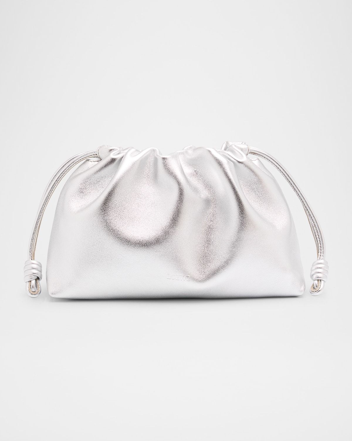 Flamenco Metallic Leather Shoulder Bag