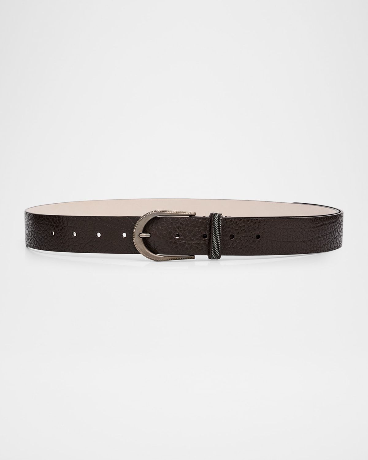 Grained Leather Belt