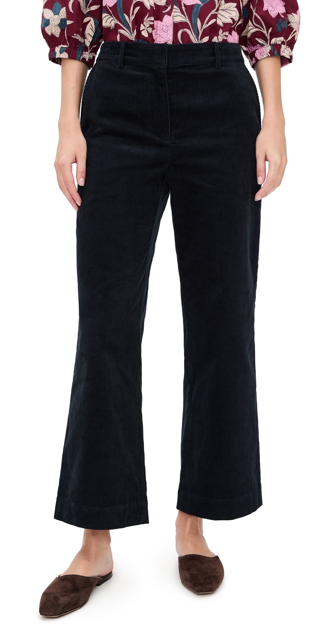 Apiece Apart Sadie Corduroy Trousers Midnight 12