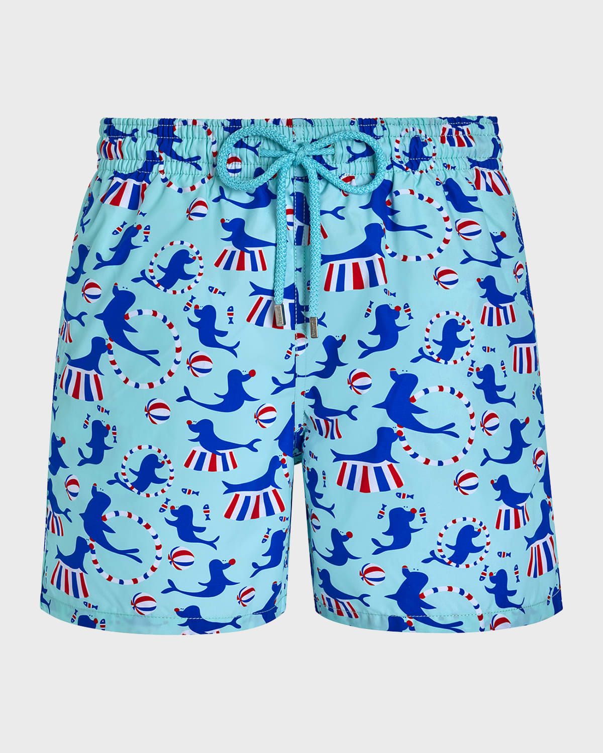 Men & apos;s Circus-Print Swim Trunks